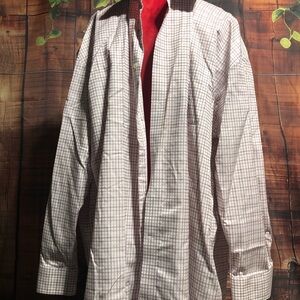 Pronto Uomo Pink and White Checkered Shirt